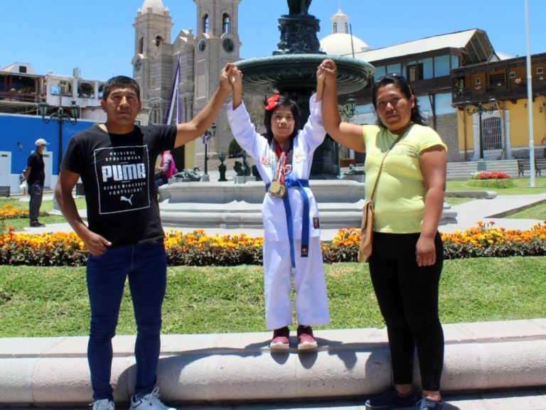 Campeona: Niña moqueguana logra medalla de oro en Juegos Deportivos Nacionales 