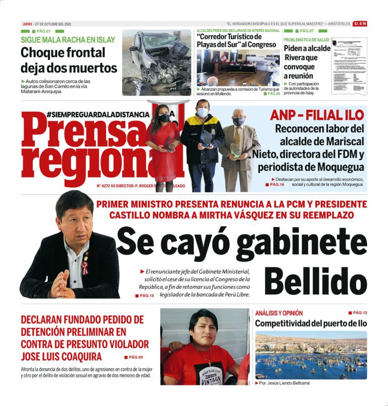 La Prensa Regional – Jueves 07 de Octubre del 2021