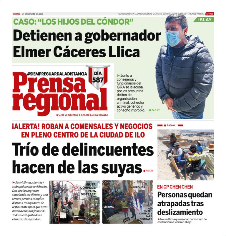 La Prensa Regional – Domingo 24 de Octubre del 2021