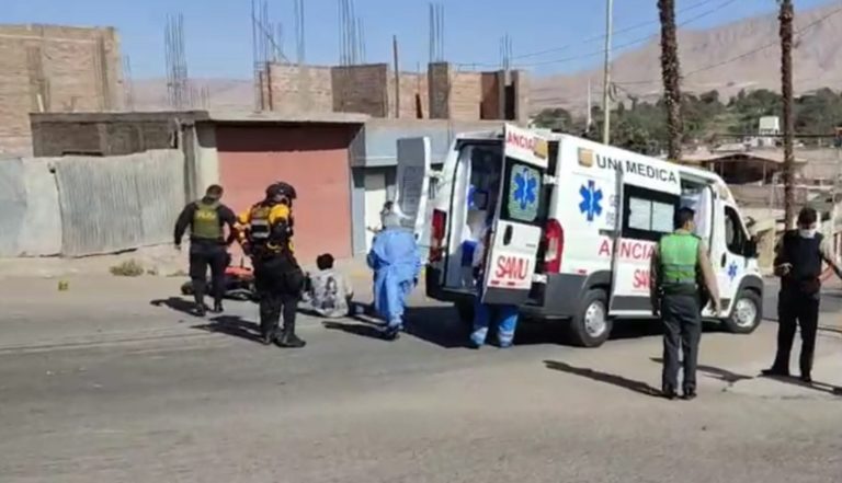 Moquegua: Choque entre moto lineal y automóvil, deja dos heridos
