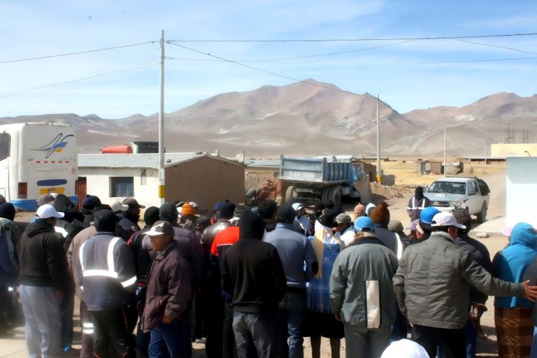 Comuneros de Salinas Moche, Santa Lucía y Salinas Huito toman minera INKABOR