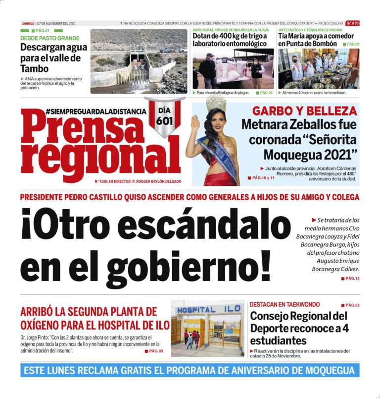 La Prensa Regional – Domingo 07 de Noviembre del 2021