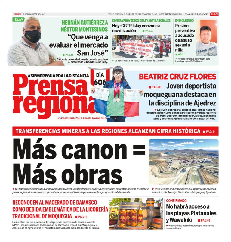 La Prensa Regional – Viernes 12 de Noviembre del 2021