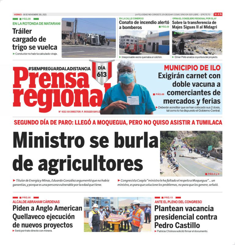 La Prensa Regional – Viernes 19 de Noviembre del 2021