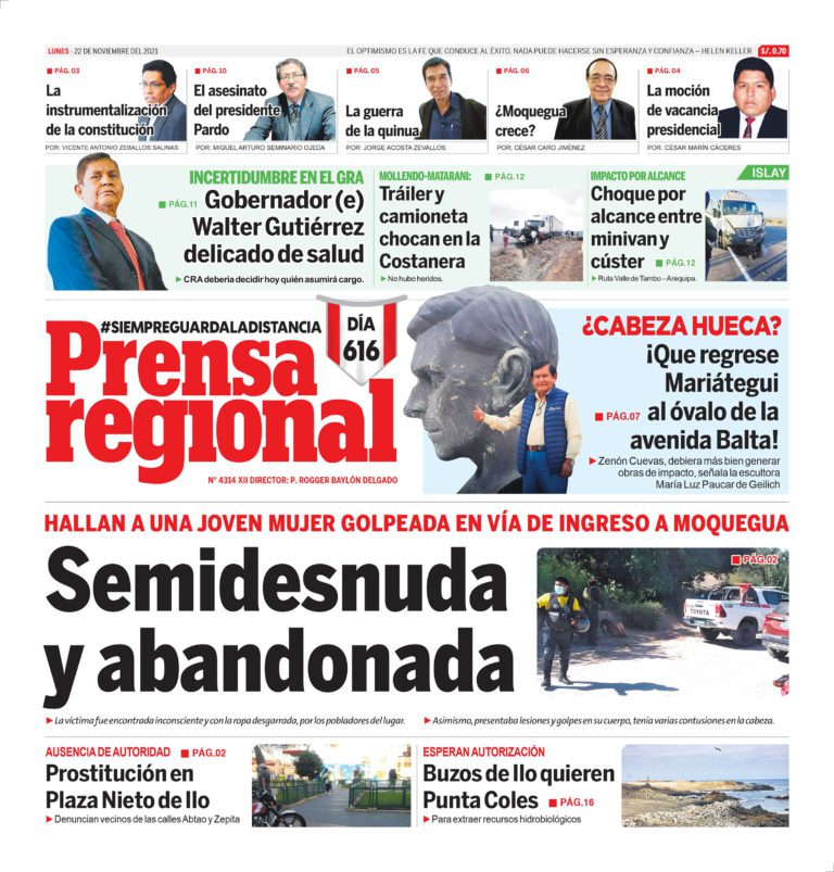 La Prensa Regional – Lunes 22 de Noviembre del 2021