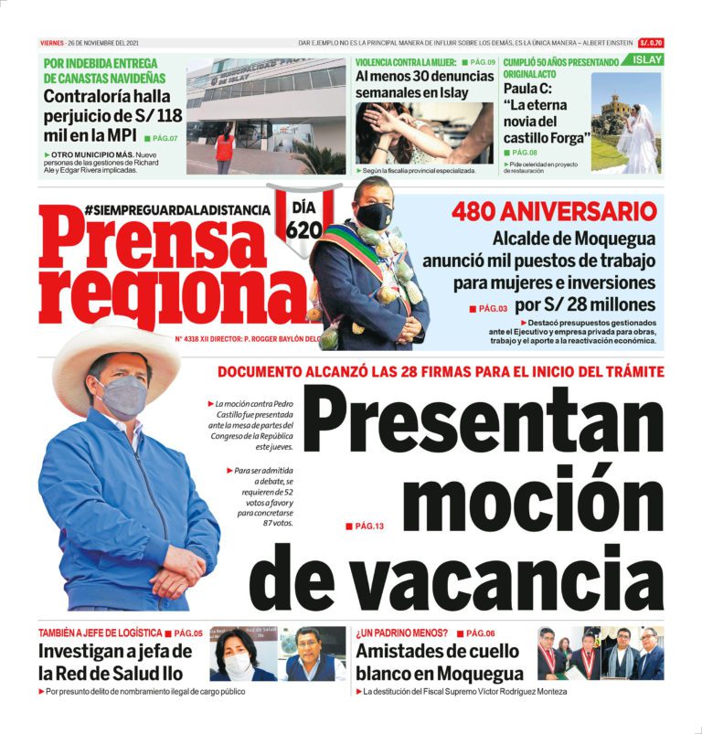 La Prensa Regional – Viernes 26 de Noviembre del 2021