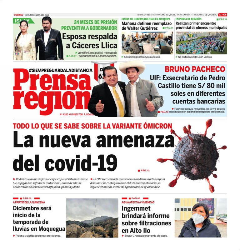 La Prensa Regional – Domingo 28 de Noviembre del 2021