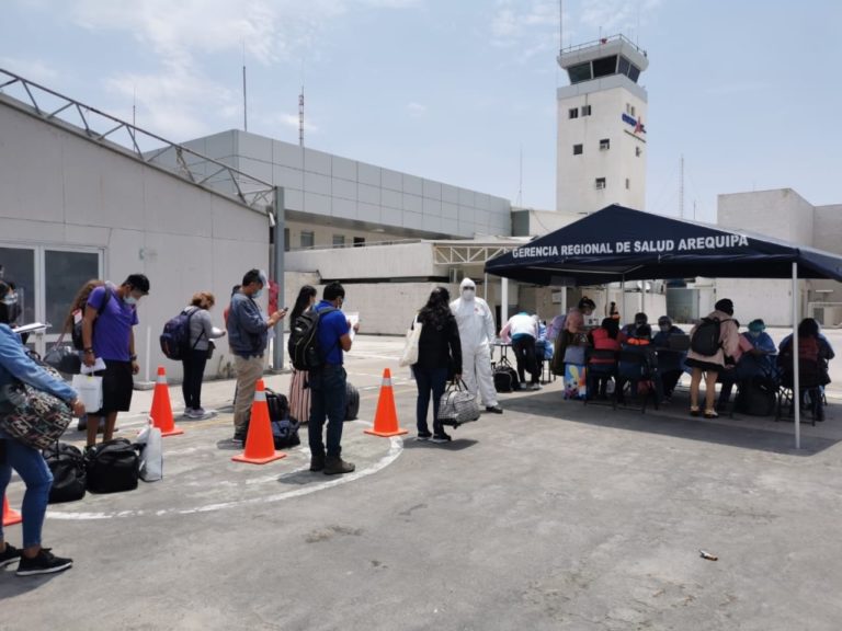 Geresa Arequipa intensifica vigilancia en vuelos internacionales