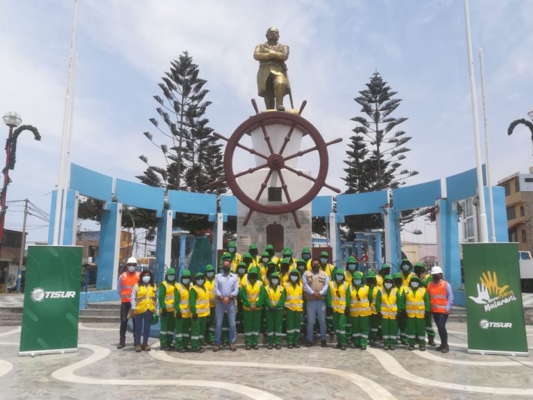“Manos a la obra” de Tisur: 35 obreros inician programa de empleo en Islay-Matarani