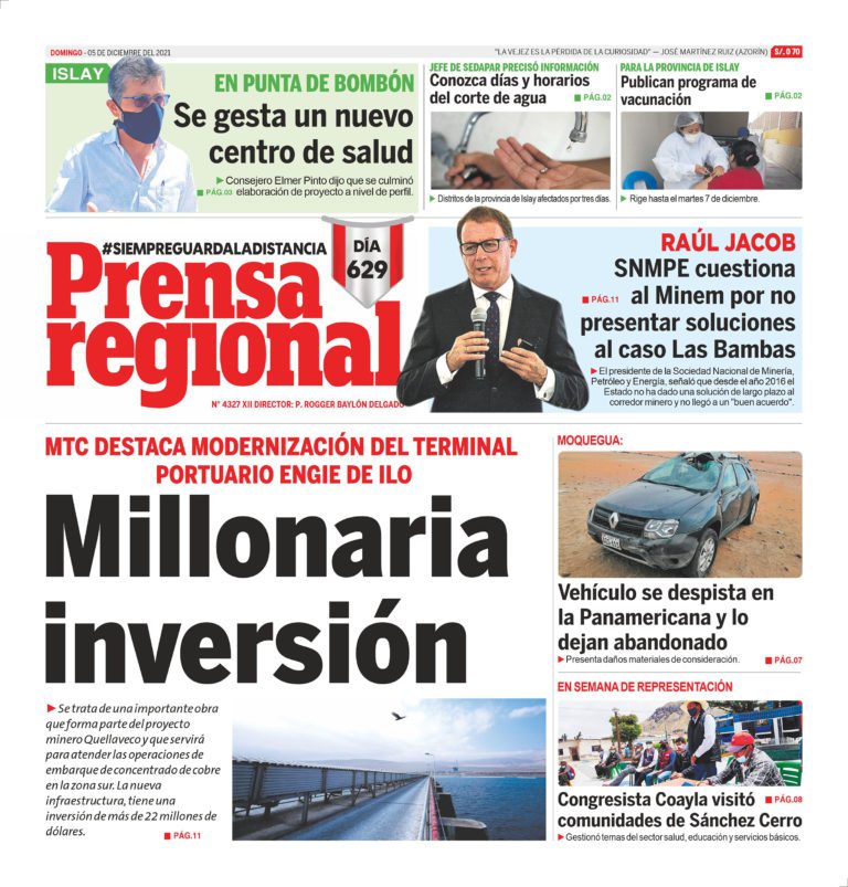 La Prensa Regional – Domingo 05 de Noviembre del 2021