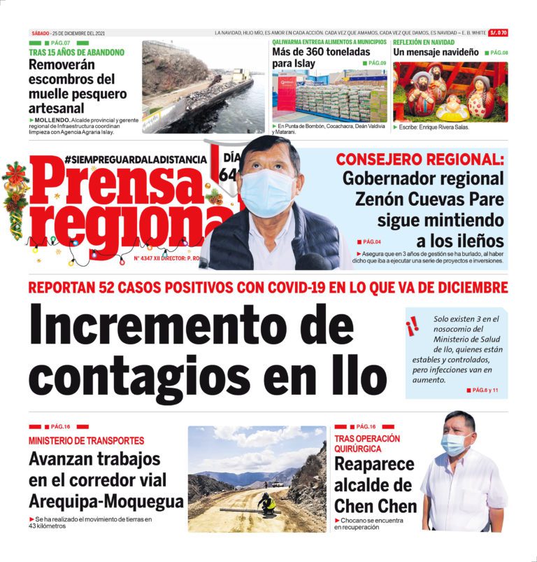 La Prensa Regional – Sábado 25 de Diciembre del 2021