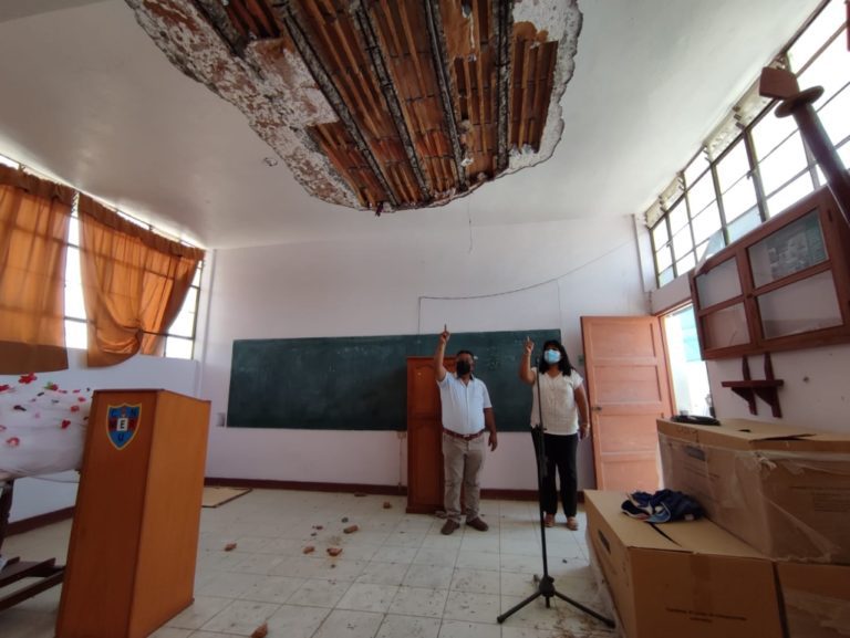 Cocachacra: Quince aulas a punto de colapsar en el colegio MERU