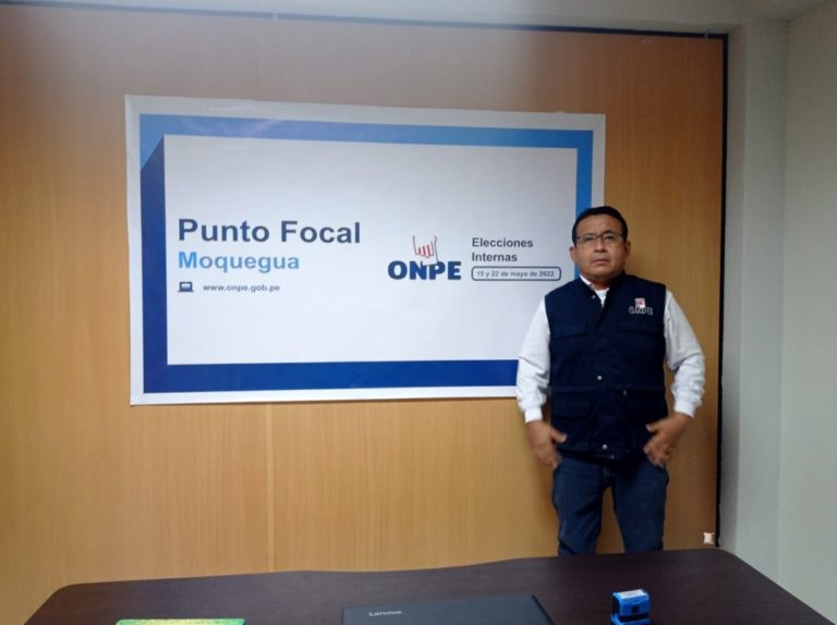 Instalan oficina de la ONPE en Moquegua encargados de las elecciones internas 