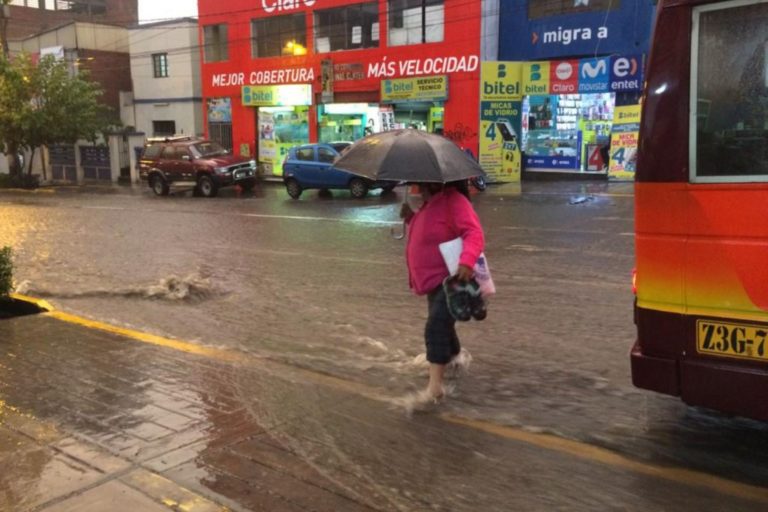 Senamhi advierte precipitaciones moderadas para esta semana en la región Arequipa