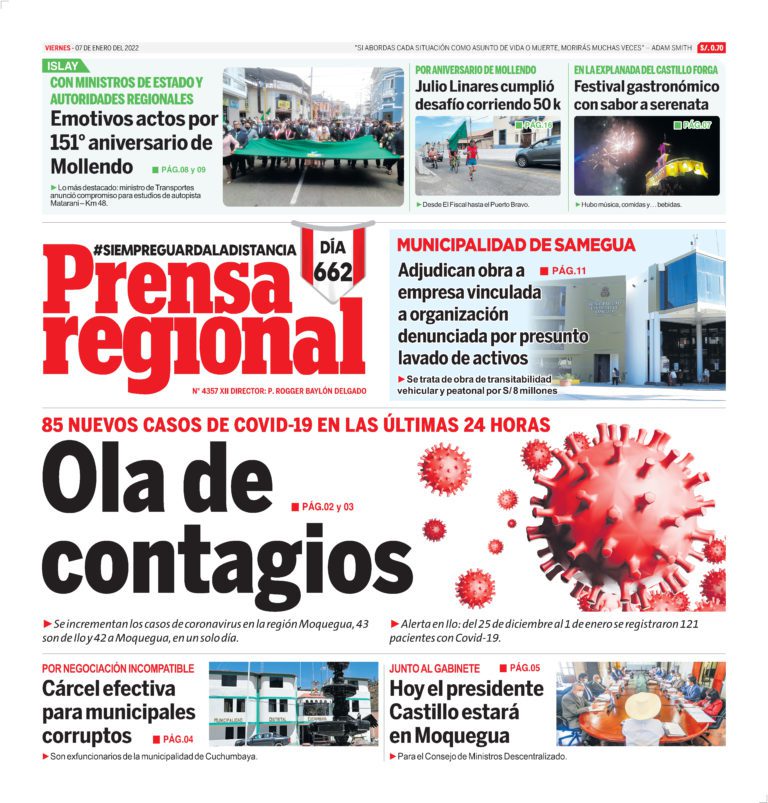 La Prensa Regional – Viernes 7 de enero de 2022