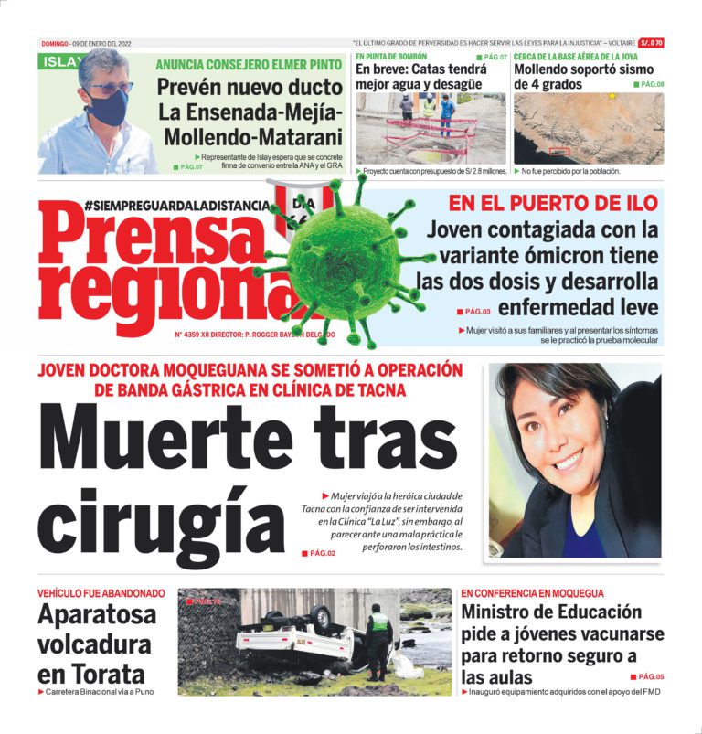 La Prensa Regional – Domingo 9 de enero de 2022