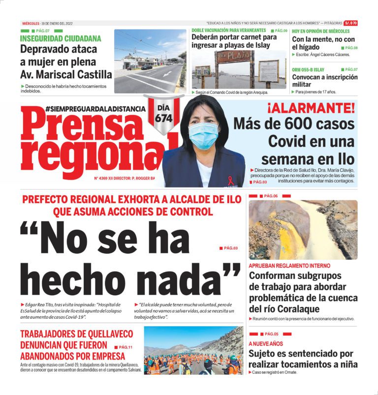 La Prensa Regional – Miércoles 19 de enero de 2022