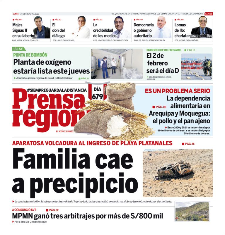 La Prensa Regional – Lunes 24 de enero de 2022