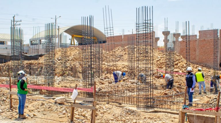 Matarani: construcción de la nueva IEI Villa el Pescador a un 15% de ejecución