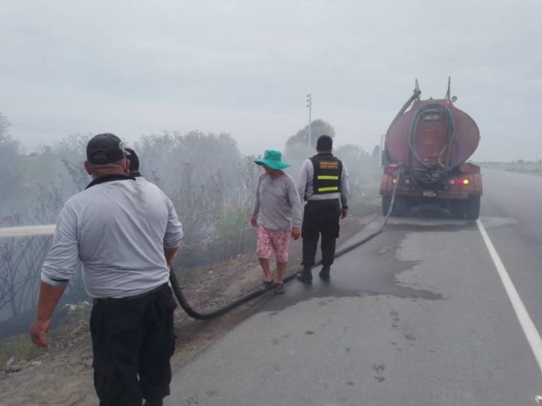 Serenazgo controla amago de incendio en el sector Iberia de Deán Valdivia