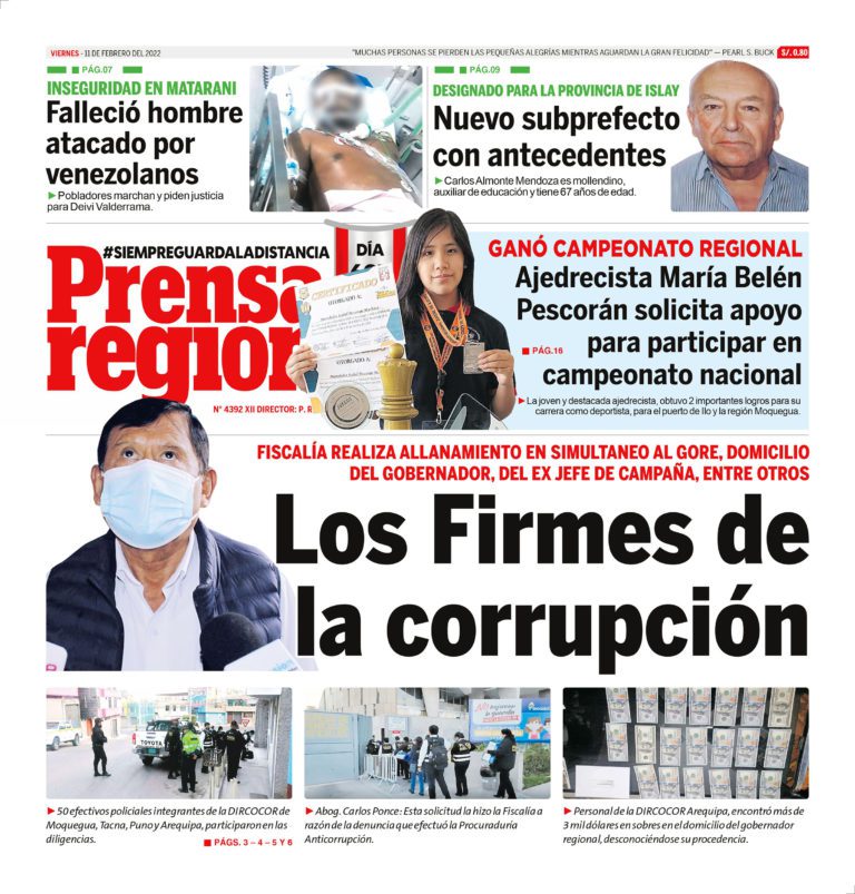 La Prensa Regional – Viernes 11 de febrero de 2022