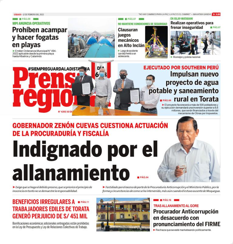 La Prensa Regional – Sábado 12 de febrero de 2022