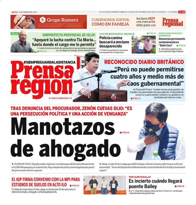 La Prensa Regional – Martes 15 de febrero de 2022