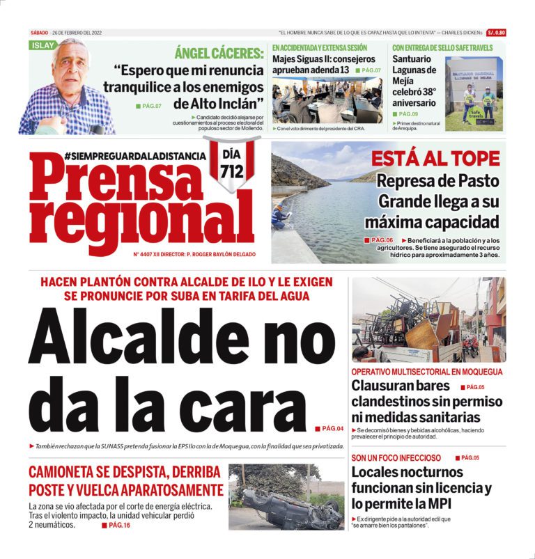 La Prensa Regional – Sábado 26 de febrero de 2022