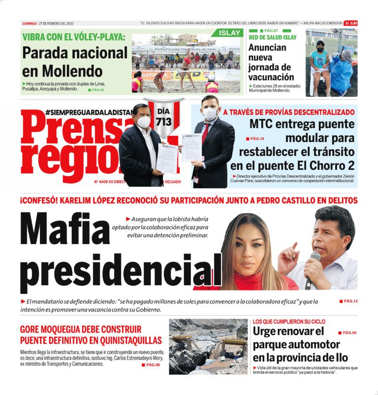 La Prensa Regional – Domingo 27 de febrero de 2022