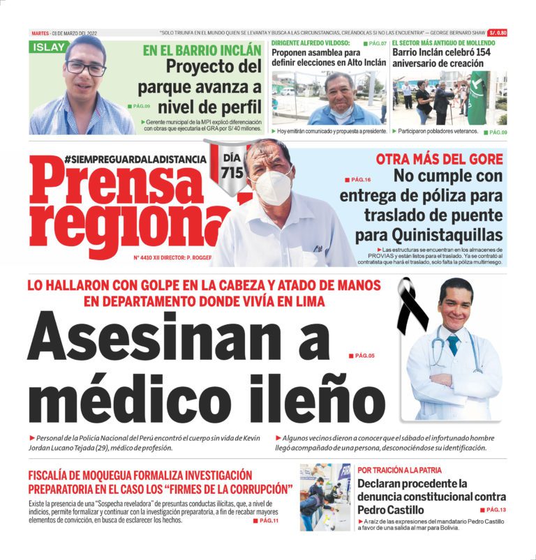La Prensa Regional – Martes 1 de marzo de 2022