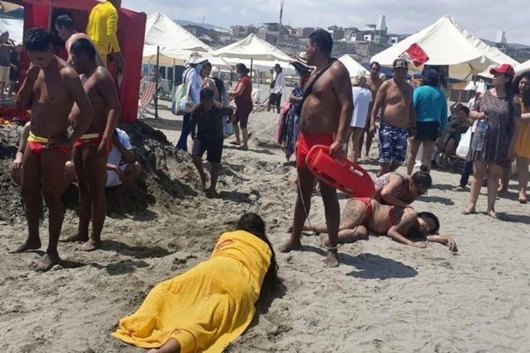 Rescatan a cinco bañistas foráneos en playas de Mollendo