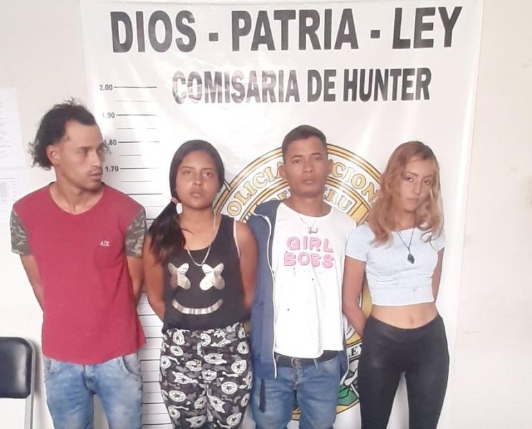 Arequipa: Detienen a cuatro venezolanos con machetes largos