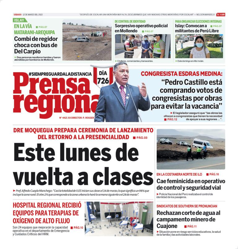 La Prensa Regional – Sábado 12 de marzo de 2022