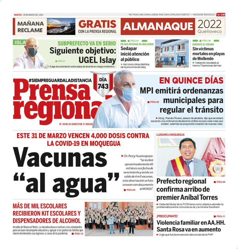 La Prensa Regional – Martes 29 de marzo de 2022