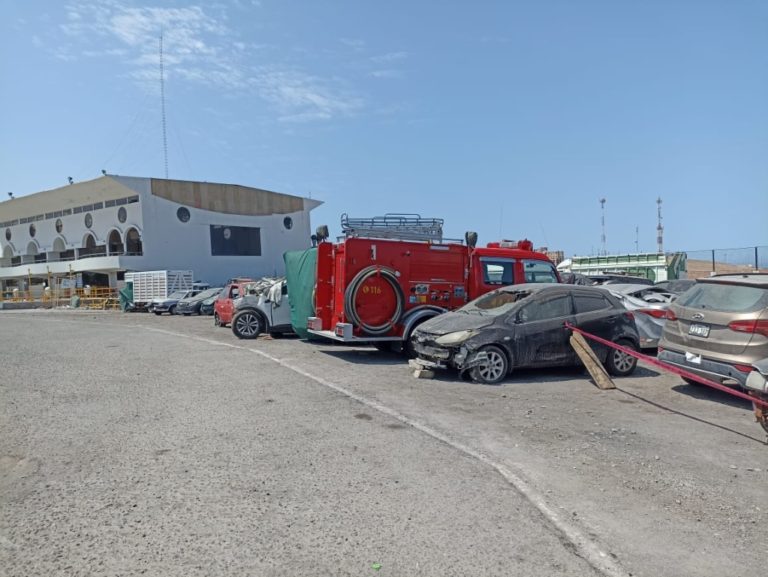 Confuso incidente entre abogado y chofer de bomberos en Mollendo