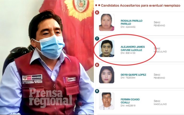 Actual subprefecto de El Algarrobal figura como candidato accesitario por Perú Libre