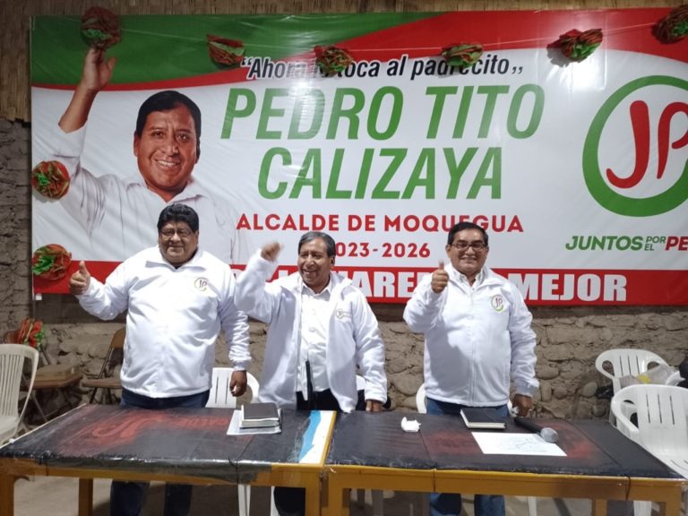 Moquegua: sancionarán a Juntos por el Perú por no tramitar autorización ante la MPMN