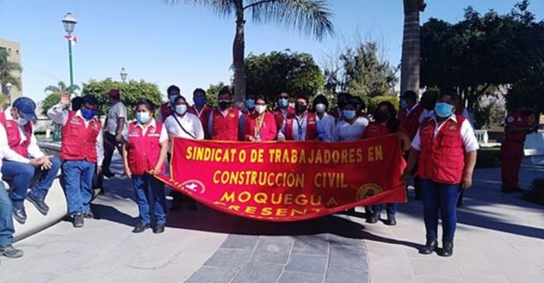 Construcción Civil realizará movilización nacional el 7 de abril