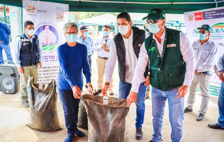 Midagri entrega 60 toneladas de guano de isla para agricultores del valle de Tambo