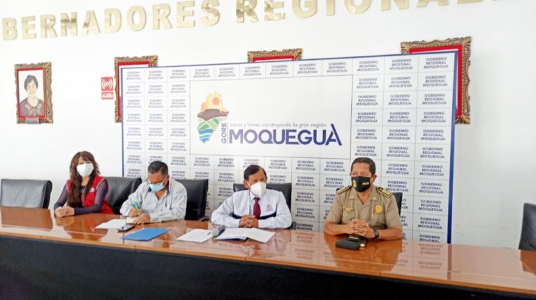Jefe regional de la PNP y representante de Aurora se integran al Coresec Moquegua