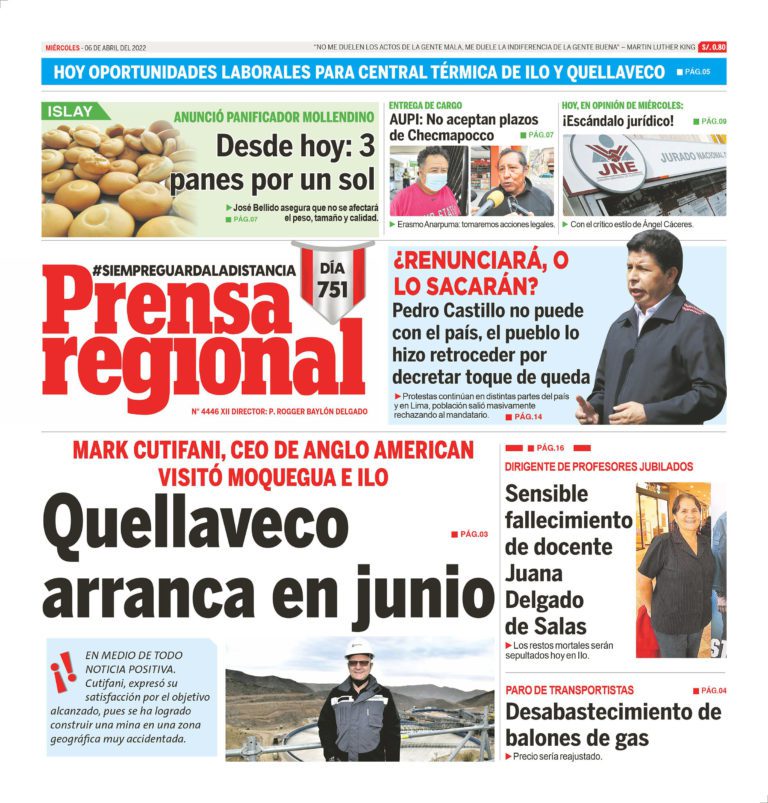 La Prensa Regional – Miércoles 6 de abril de 2022