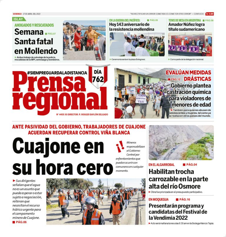 La Prensa Regional – Domingo 17 de abril de 2022