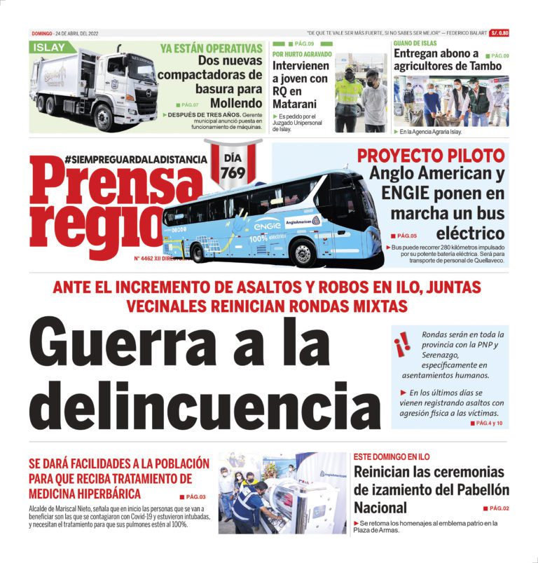La Prensa Regional – Domingo 24 de abril de 2022