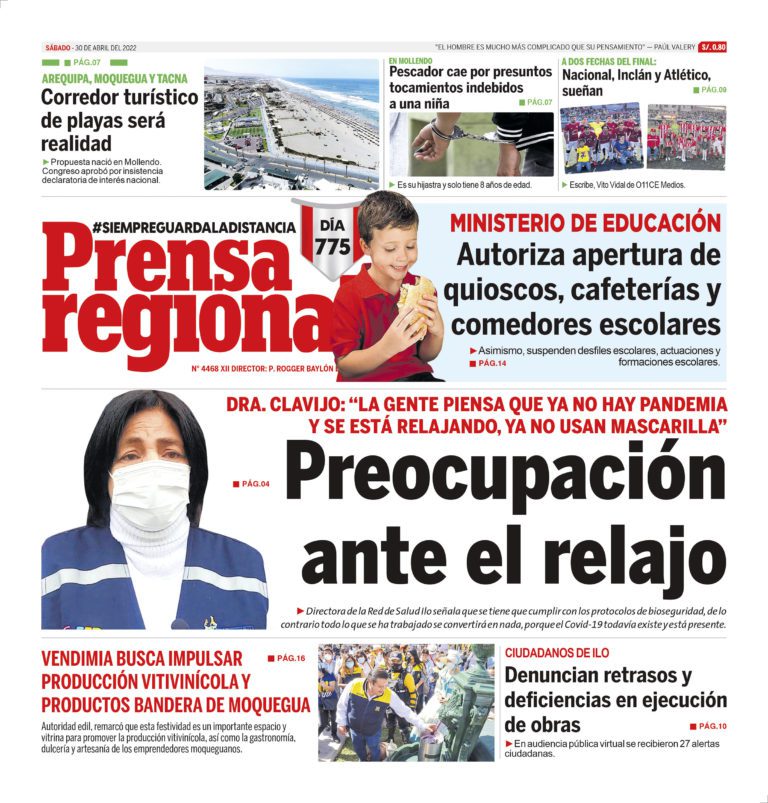 La Prensa Regional – Sábado 30 de abril de 2022
