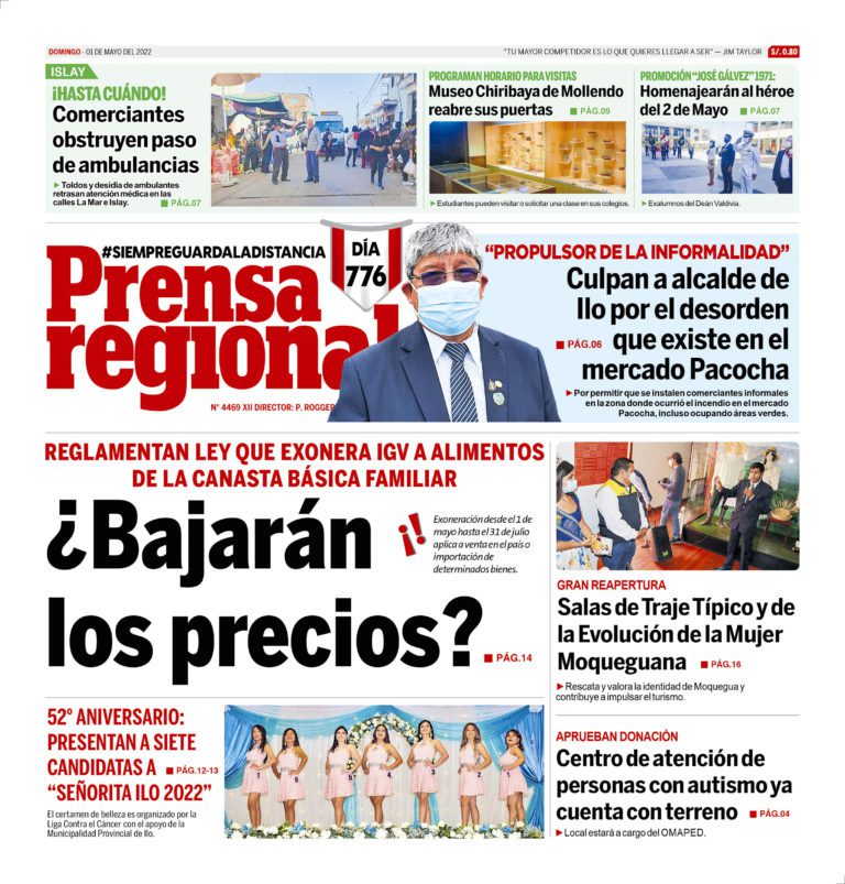 La Prensa Regional – Domingo 01 de mayo de 2022