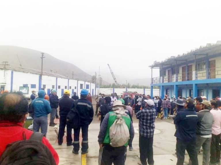 Con plantón: Trabajadores exigen pago de CTS en Azucarera Chucarapi