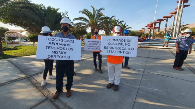 Trabajadores de Southern Ilo realizaron marcha en apoyo a sus compañeros de Cuajone