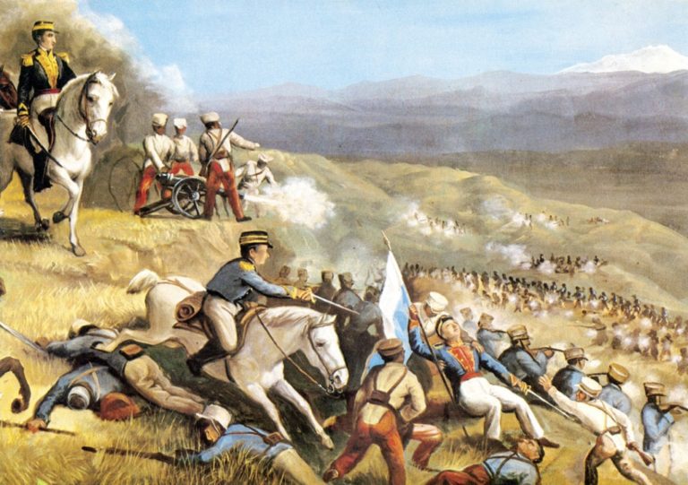 Un moqueguano en la batalla de Pichincha del 24 de mayo de 1822