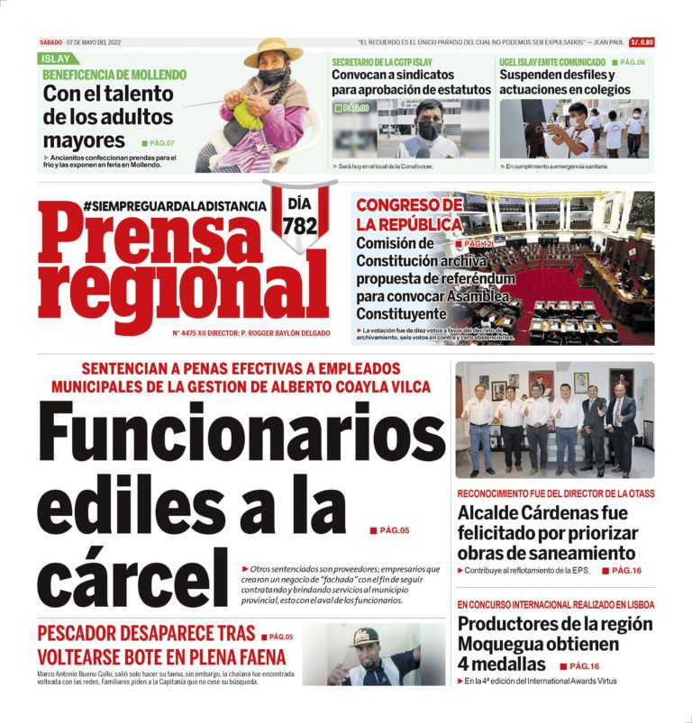 La Prensa Regional – Sábado 07 de mayo de 2022