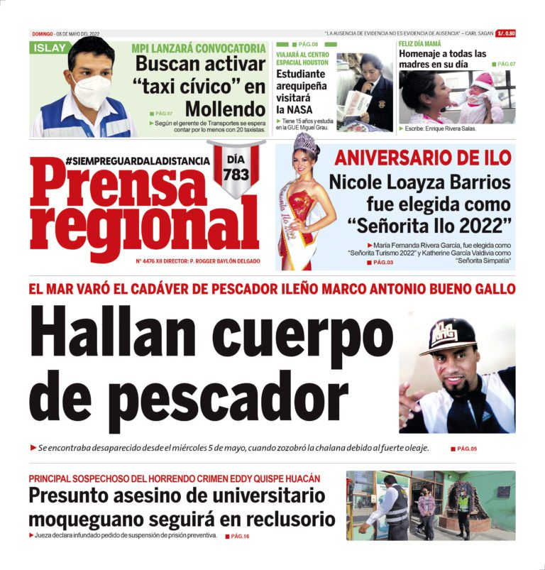 La Prensa Regional – Domingo 08 de mayo de 2022